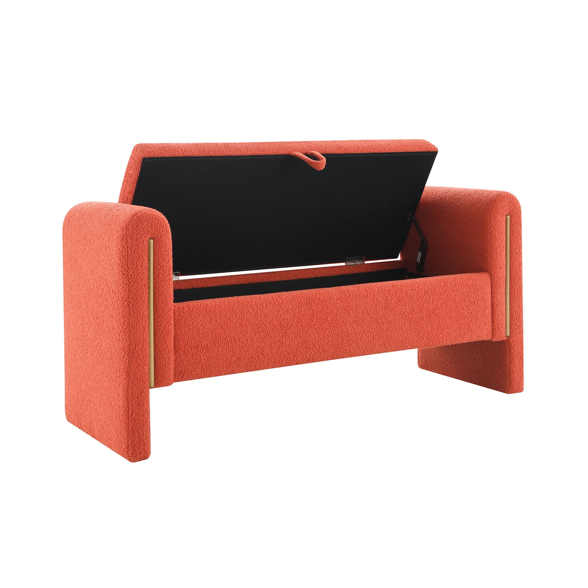 Modern Teddy Upholstered Large Bed End Bench With Arms And Storage - The Sleep Loft - Online Mattress Showroom NYC