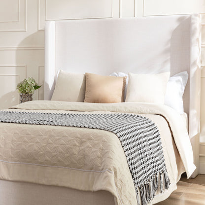 Harper - Tall Headboard Upholstered Bed / High Headboard / Elegant Simplicity / No Box Spring Needed - The Sleep Loft - Online Mattress Showroom NYC