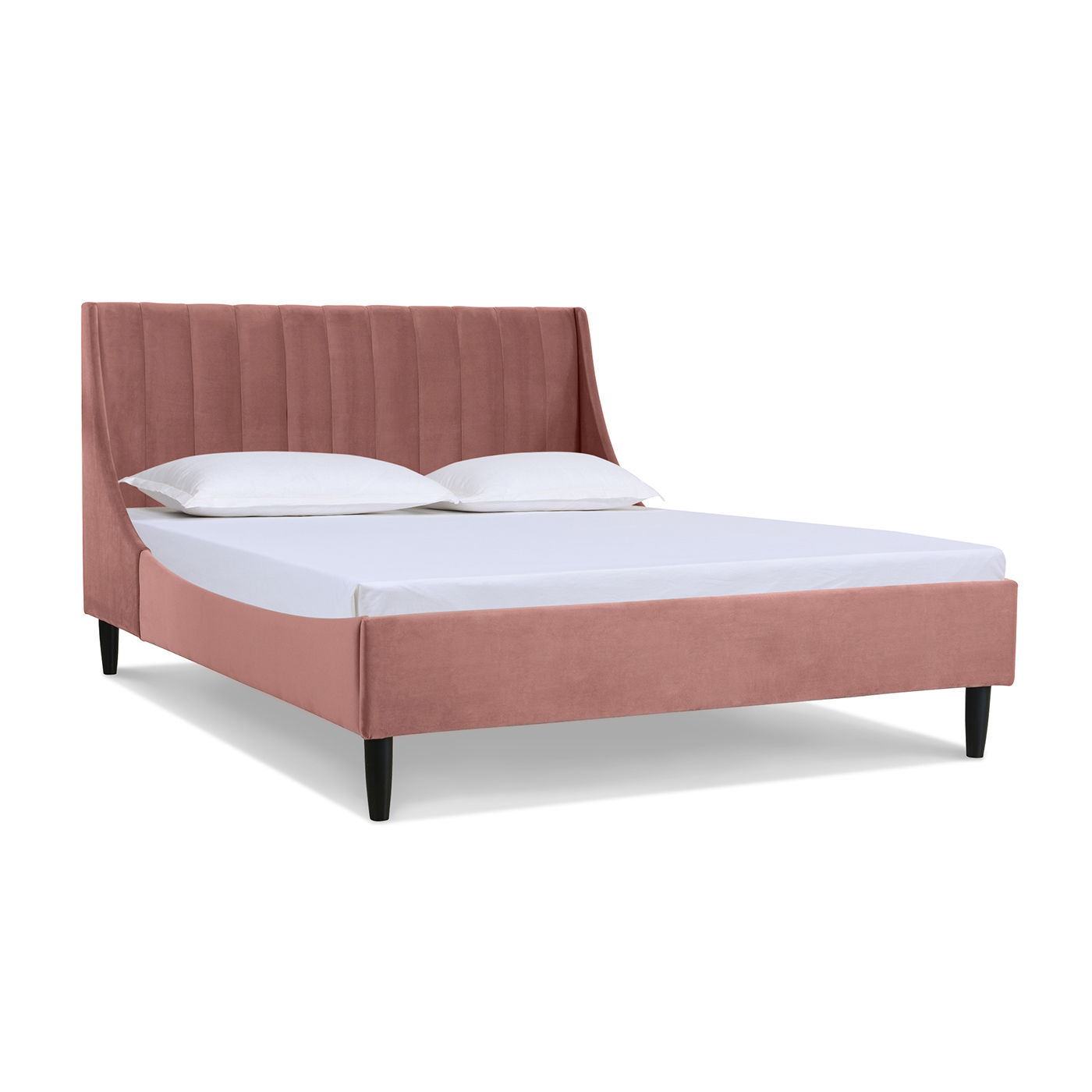 Aspen - Vertical Tufted Modern Headboard Platform Bed Set - The Sleep Loft - Online Mattress Showroom NYC