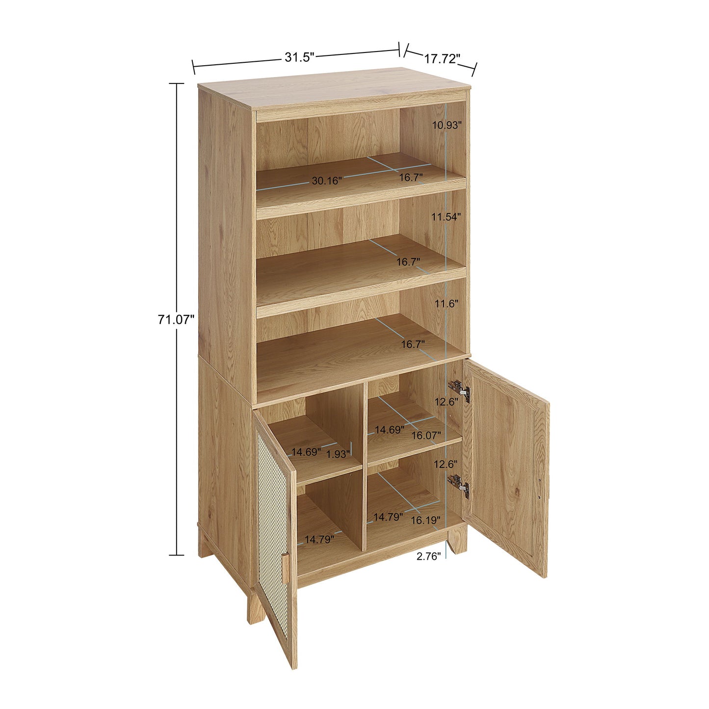 Sheridan - Bookcase Cabinet - The Sleep Loft - Online Mattress Showroom NYC