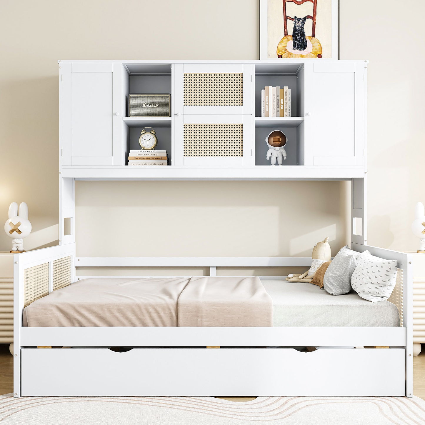 Daybed And All In One Cabinet And Shelf - The Sleep Loft - Online Mattress Showroom NYC