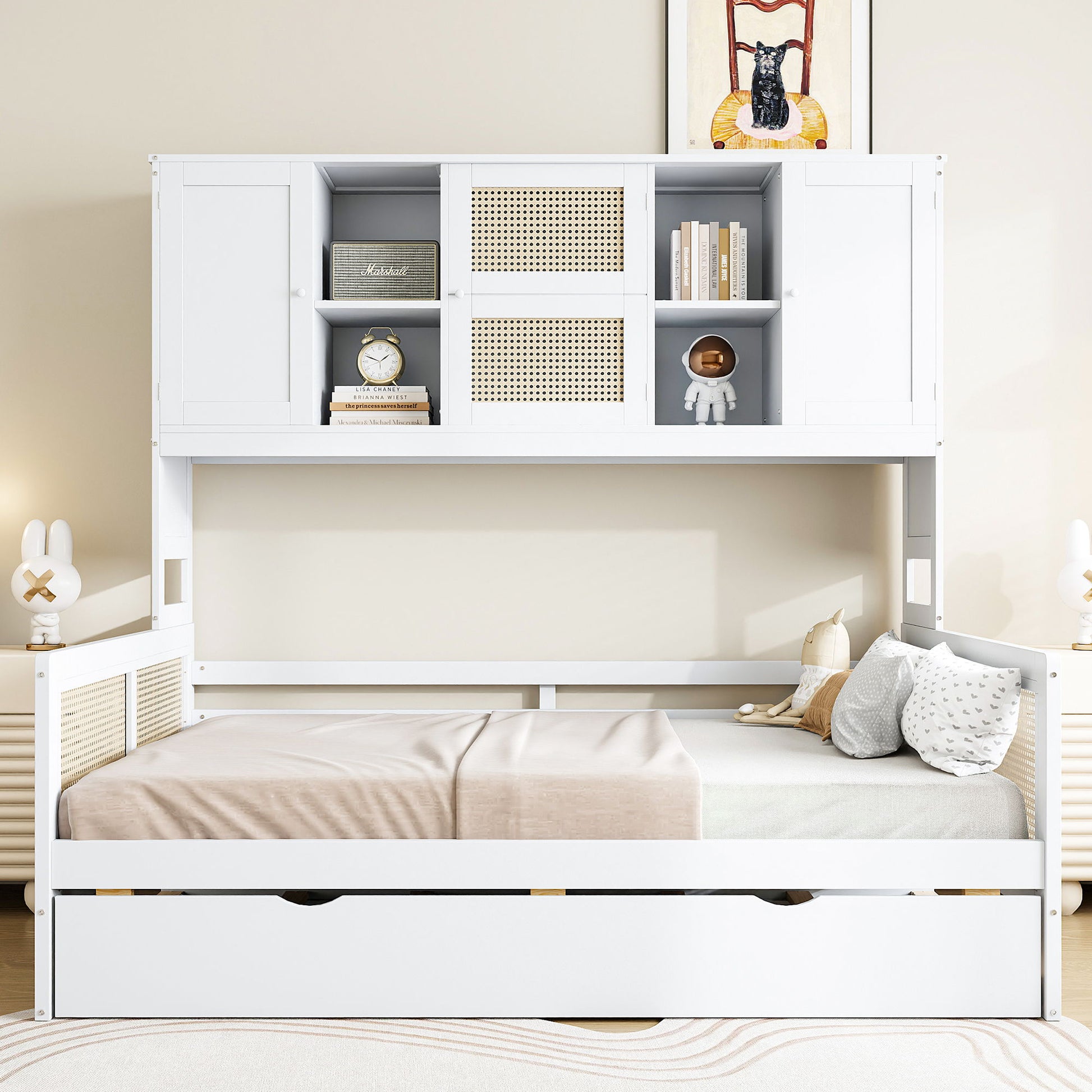 Daybed And All In One Cabinet And Shelf - The Sleep Loft - Online Mattress Showroom NYC