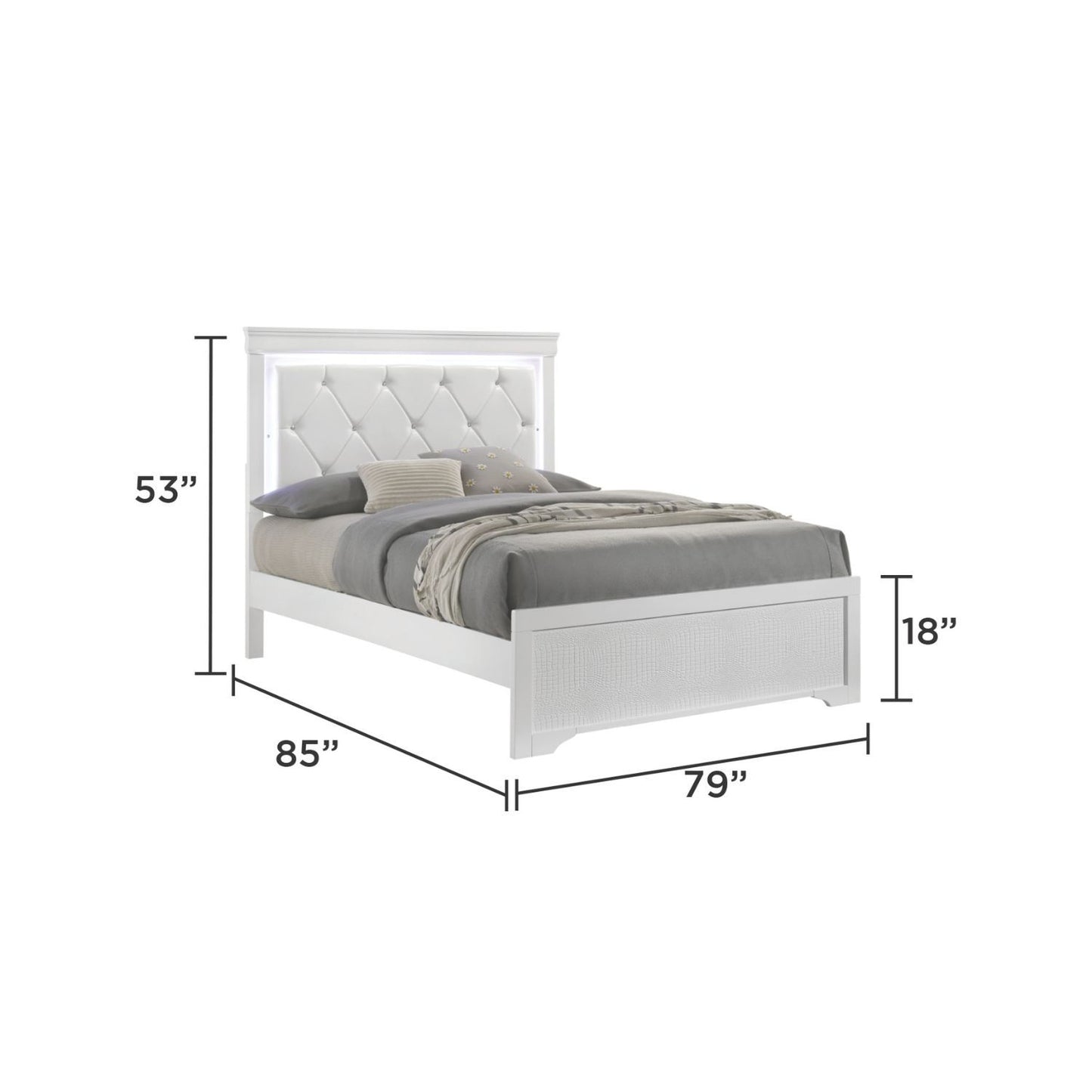 Blaze - Bed With LED Headboard - The Sleep Loft - Online Mattress Showroom NYC