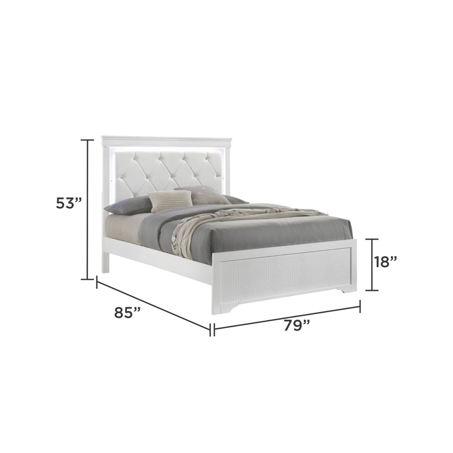 Blaze - Bed With LED Headboard - The Sleep Loft - Online Mattress Showroom NYC
