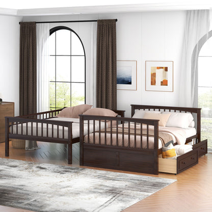 Bunk Bed With Drawers, Convertible Design - The Sleep Loft - Online Mattress Showroom NYC