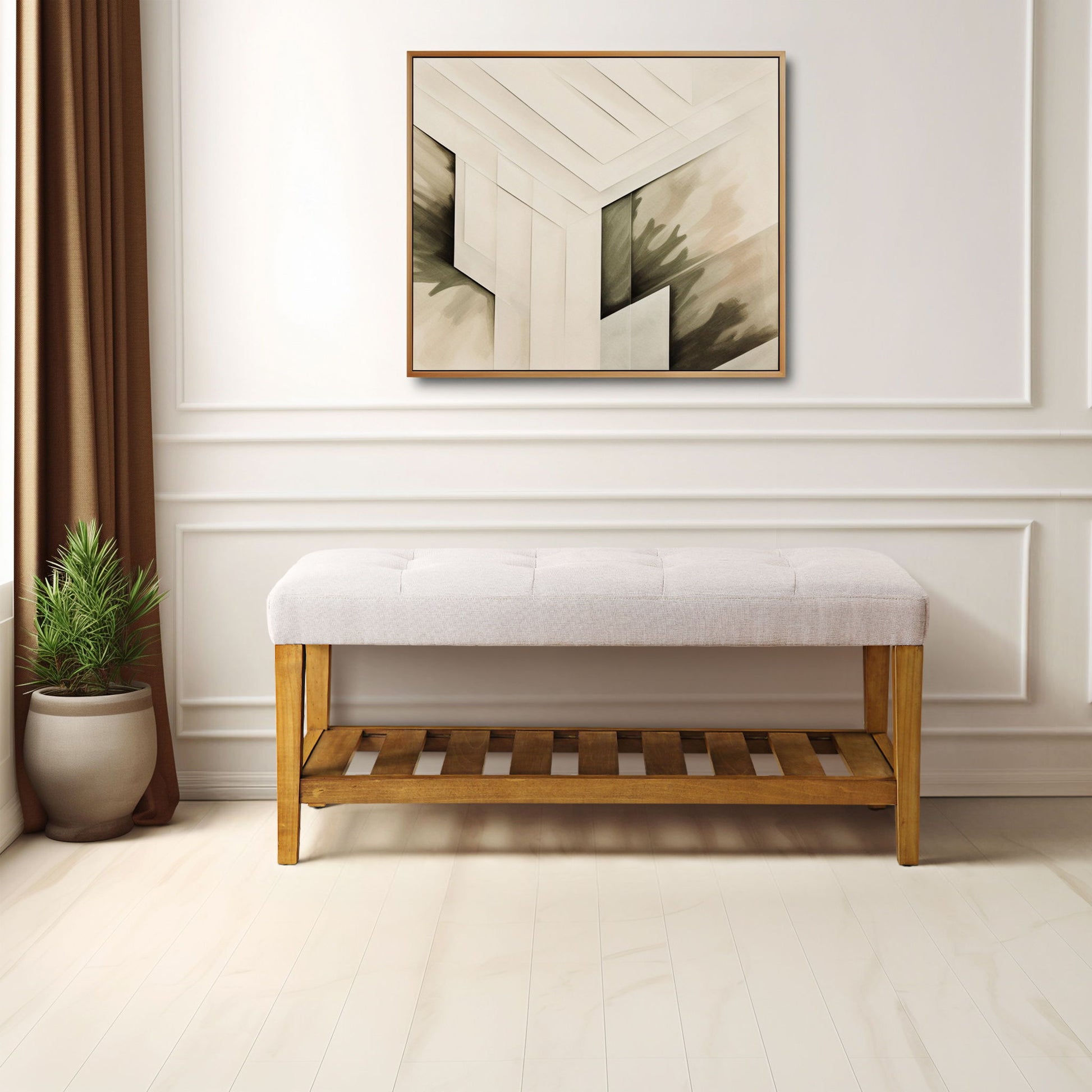 Charla - Upholstered Bench - The Sleep Loft - Online Mattress Showroom NYC