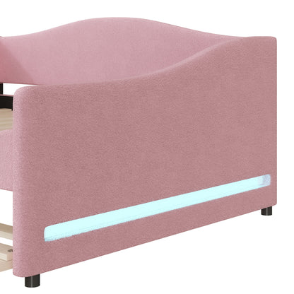 Upholstered Daybed With Light And Trundle - The Sleep Loft - Online Mattress Showroom NYC