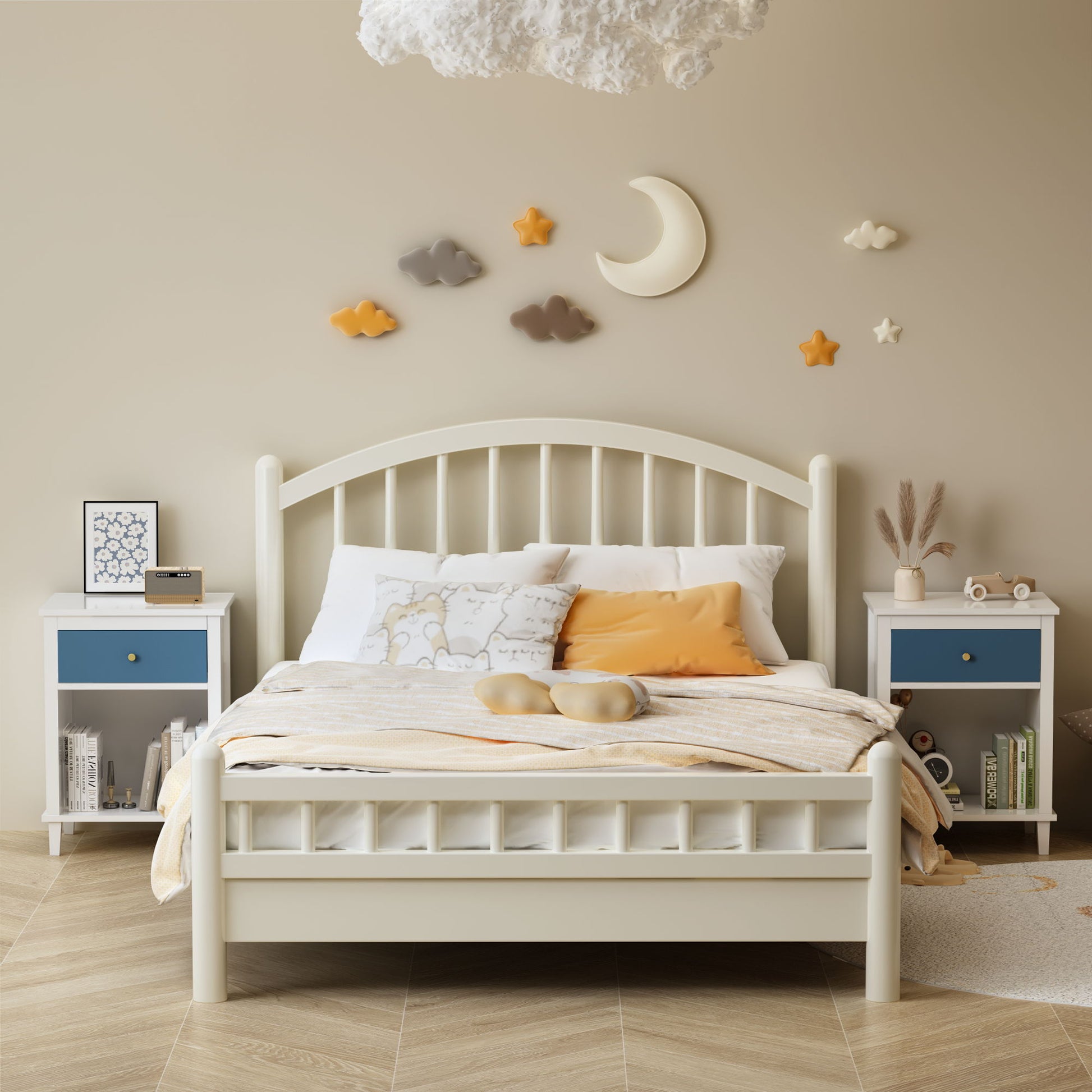 Nightstand With 1 Drawer 1 Shelf - The Sleep Loft - Online Mattress Showroom NYC