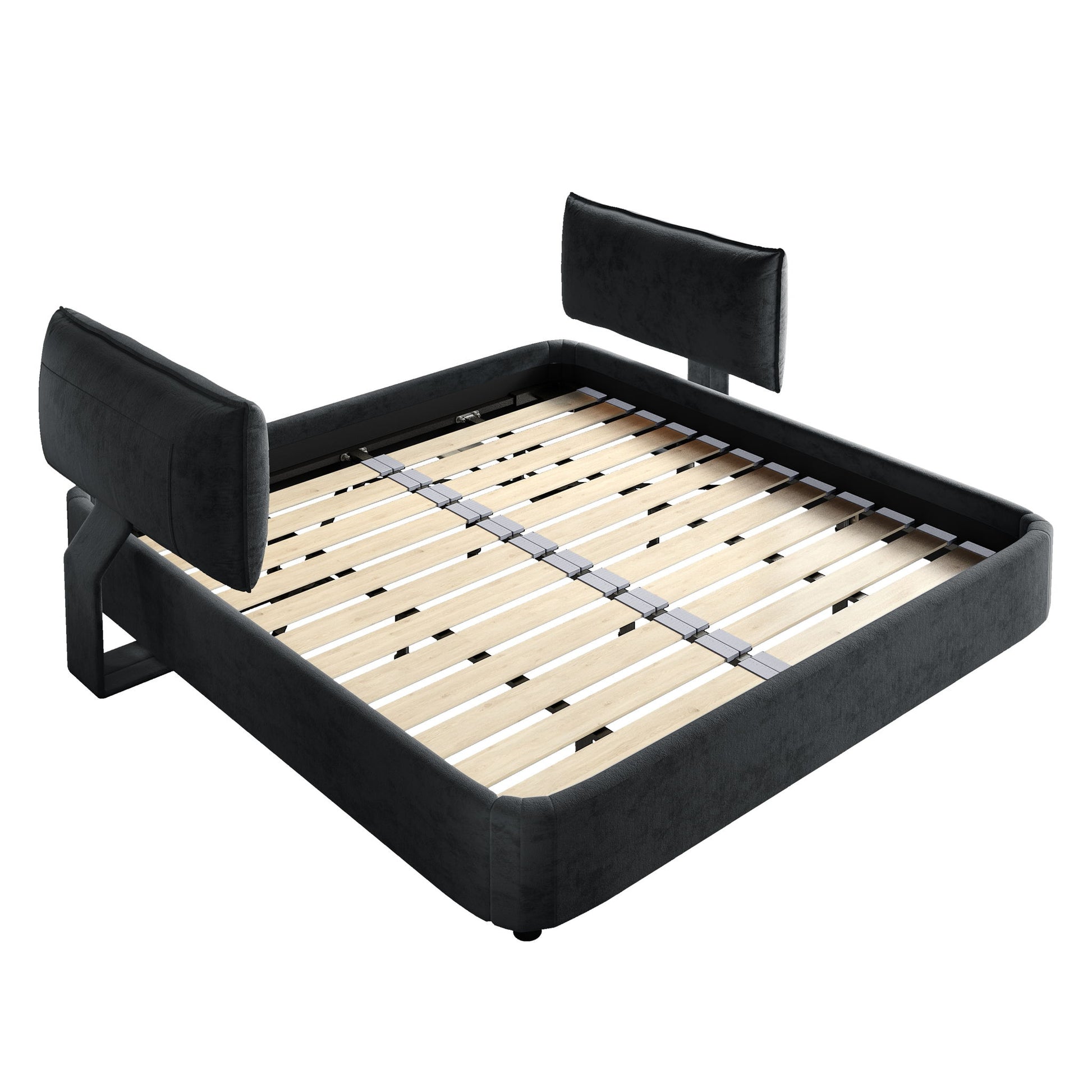 Cloud Bed Frame With Oversized Padded Movable Headboard - The Sleep Loft - Online Mattress Showroom NYC