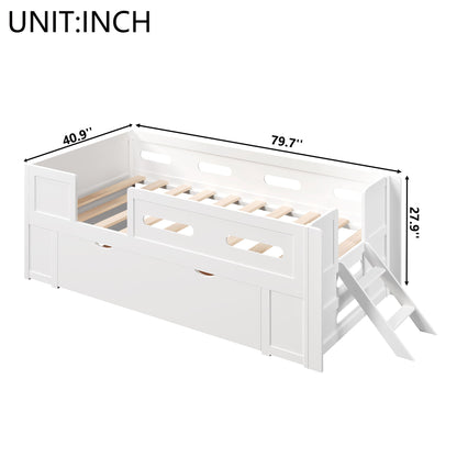 Platform Bed With Guardrail And Drawer - The Sleep Loft - Online Mattress Showroom NYC