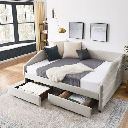 Elegant Daybed With Trundle Upholstered Tufted Sofa Bed - The Sleep Loft - Online Mattress Showroom NYC