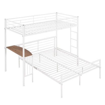 Bunk Bed With Desk, Ladder And Quality Slats For Bedroom - The Sleep Loft - Online Mattress Showroom NYC