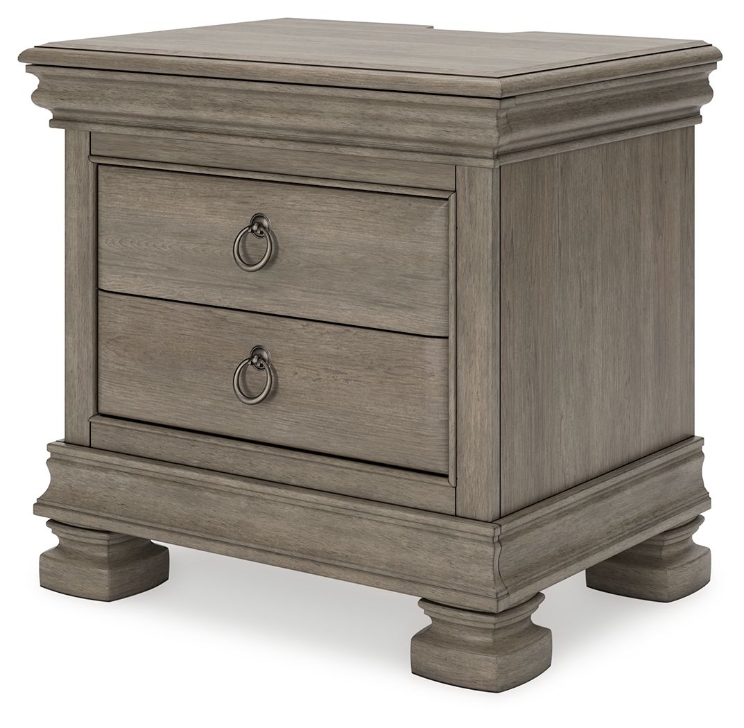 Lexorne - Three Drawer Night Stand - Gray - The Sleep Loft - Online Mattress Showroom NYC