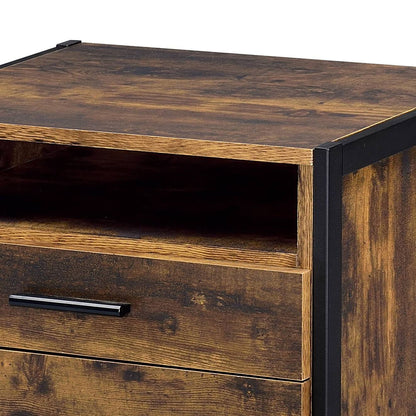 Juvanth - Rustic Nightstand - Oak - The Sleep Loft - Online Mattress Showroom NYC