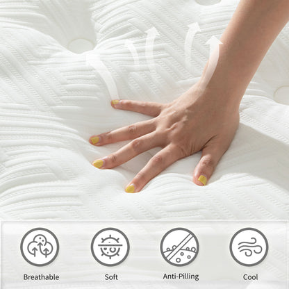 12" Hybrid Mattress With Individual Pocket Spring, Comortable Memory Foam - The Sleep Loft - Online Mattress Showroom NYC