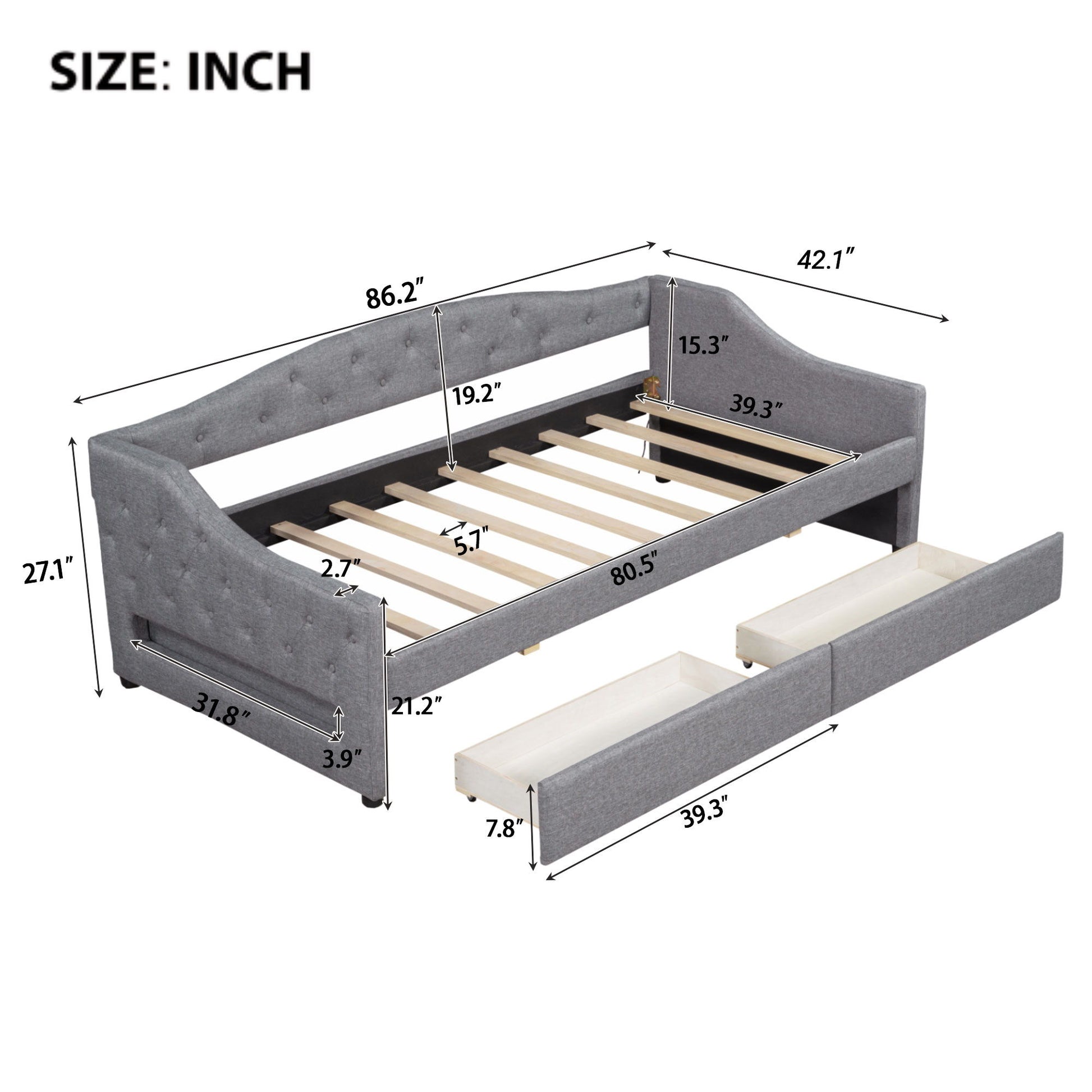 Daybed With LED Belt - The Sleep Loft - Online Mattress Showroom NYC