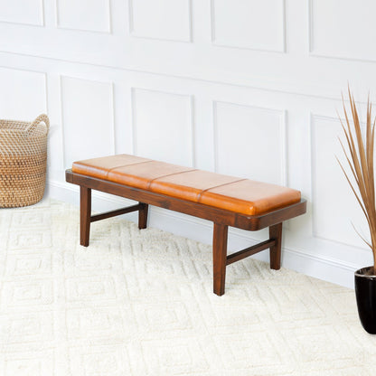 Maddox - Bench - Rustic / Tan - The Sleep Loft - Online Mattress Showroom NYC