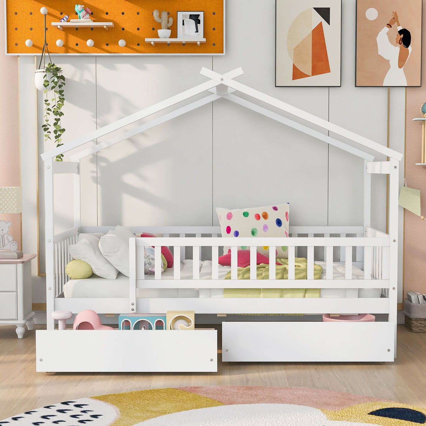 House Bed With 2 Drawers - The Sleep Loft - Online Mattress Showroom NYC