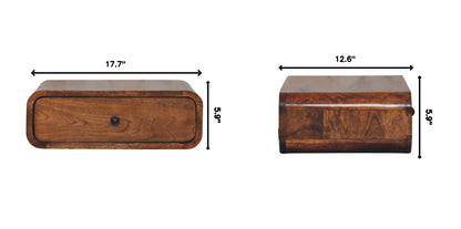 Avora - Wall Mounted 1 Drawer Nightstand - The Sleep Loft - Online Mattress Showroom NYC