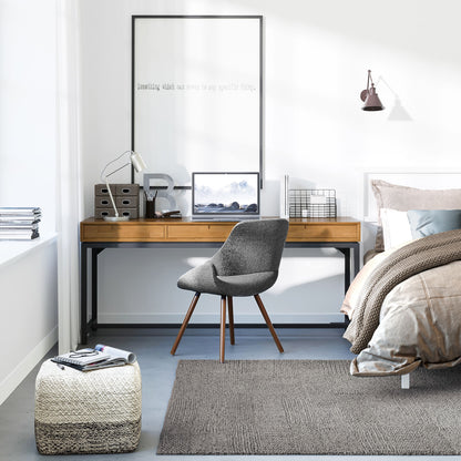 Banting - Mid Century Wide Desk, Handcrafted - The Sleep Loft - Online Mattress Showroom NYC