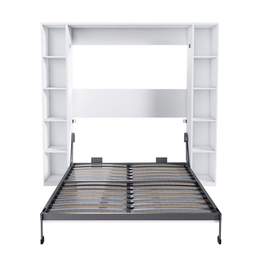 Queen Murphy Bed With Storage Cabinet - White - The Sleep Loft - Online Mattress Showroom NYC