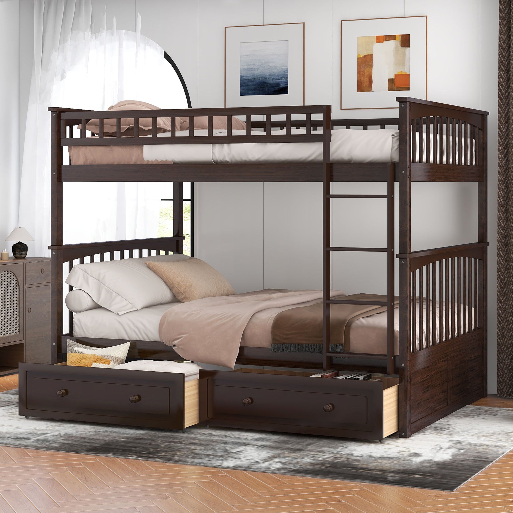 Bunk Bed With Drawers, Convertible Design - The Sleep Loft - Online Mattress Showroom NYC