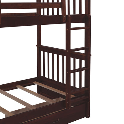 Bunk Bed With Ladders And 2 Storage Drawers - The Sleep Loft - Online Mattress Showroom NYC