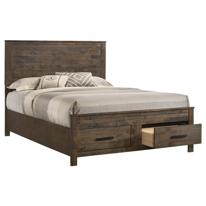 Queen Storage Bed With Platform Design And Drawer Storage - Brown - The Sleep Loft - Online Mattress Showroom NYC
