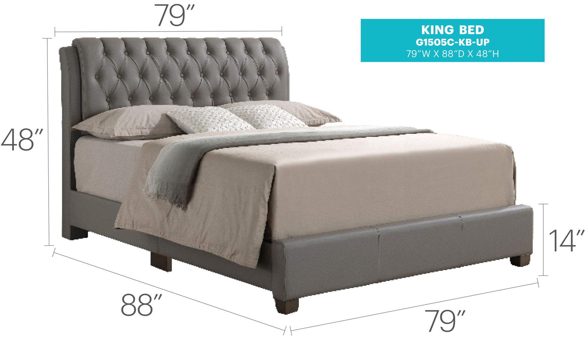 Tufted Upholstered Bed - The Sleep Loft - Online Mattress Showroom NYC
