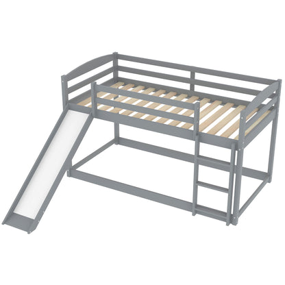 Durable Bunk Bed With Convertible Slide And Ladder - The Sleep Loft - Online Mattress Showroom NYC
