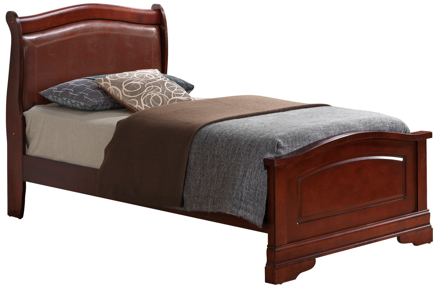 Panel Sleigh Bed Elegantly Crafted - The Sleep Loft - Online Mattress Showroom NYC