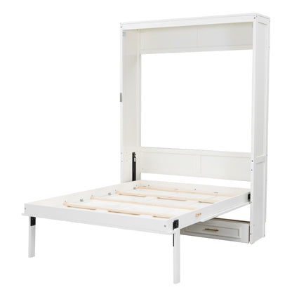 Full Size Murphy Bed With 2 Drawers - Beige - The Sleep Loft - Online Mattress Showroom NYC