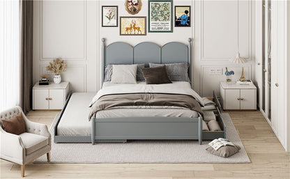 Platform Bed With With 2 Big Drawers And Trundle - The Sleep Loft - Online Mattress Showroom NYC