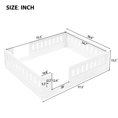 Platform Bed With Guardrail - The Sleep Loft - Online Mattress Showroom NYC
