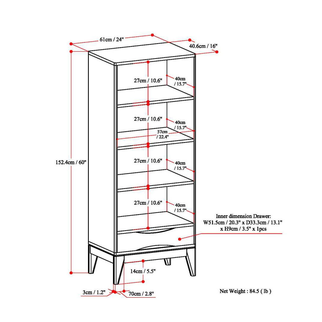 Harper - Handcrafted Bookcase With Storage - The Sleep Loft - Online Mattress Showroom NYC