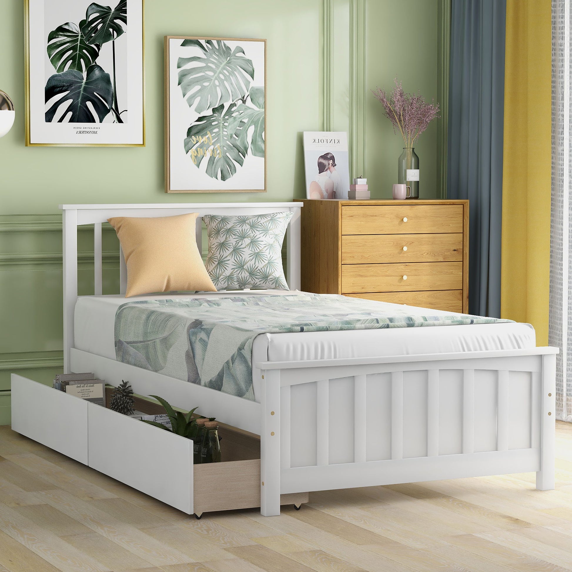 Platform Bed With Two Drawers - The Sleep Loft - Online Mattress Showroom NYC