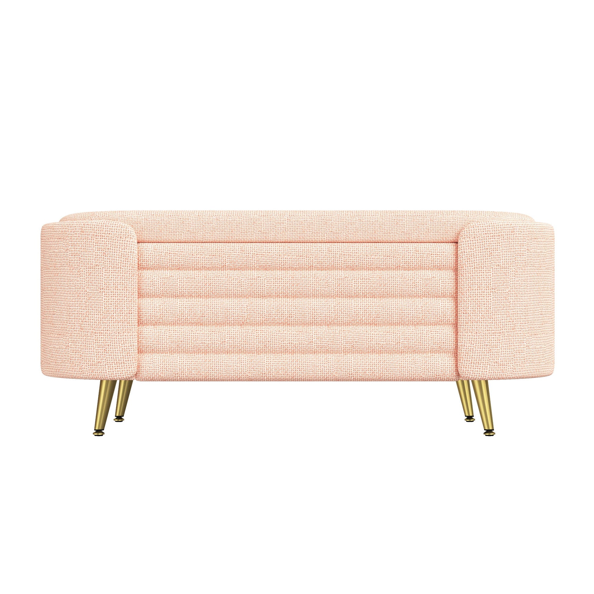 Modern Oval Storage Ottoman With Upholstery - The Sleep Loft - Online Mattress Showroom NYC