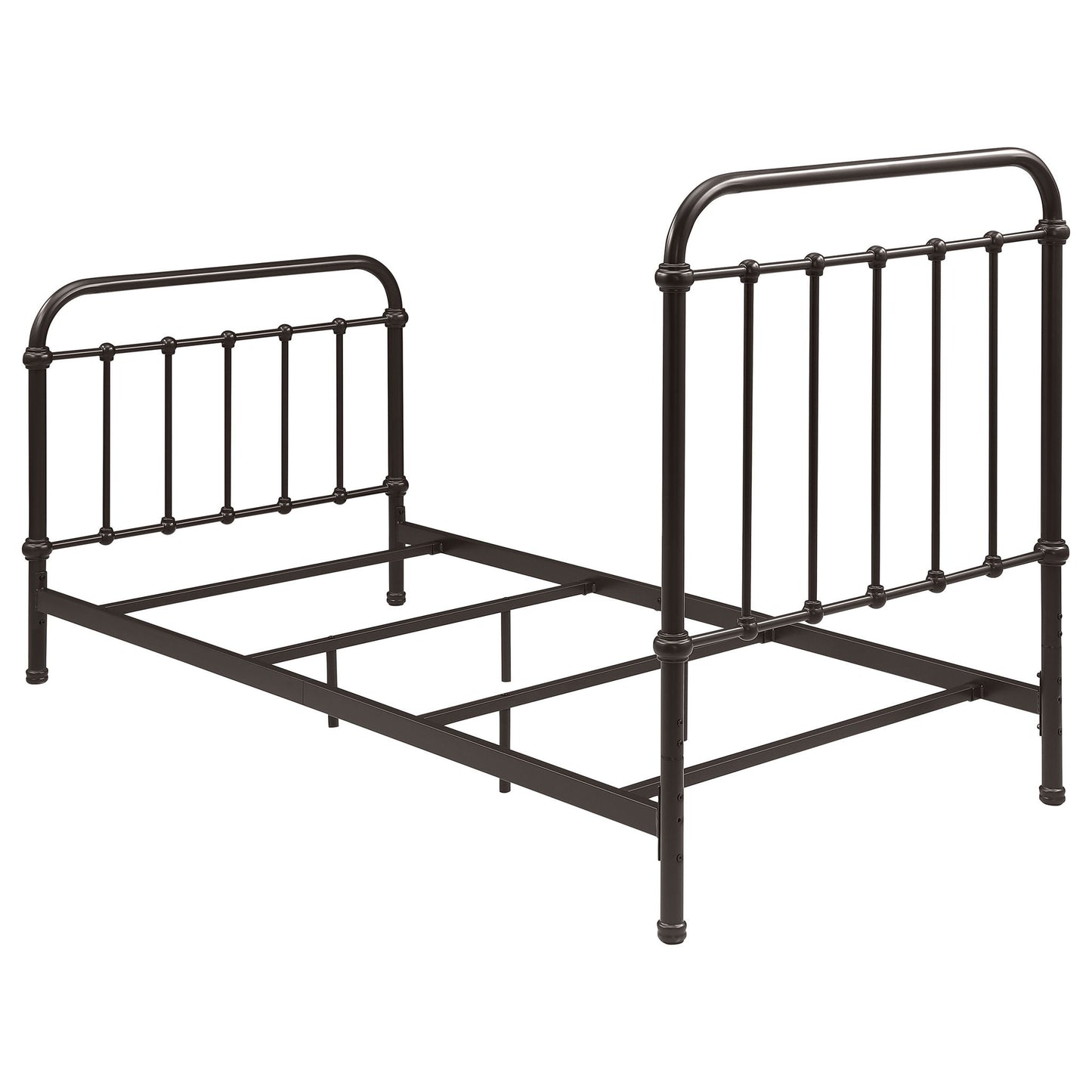 Twin Panel Bed With Ornate Design - Bronze - The Sleep Loft - Online Mattress Showroom NYC
