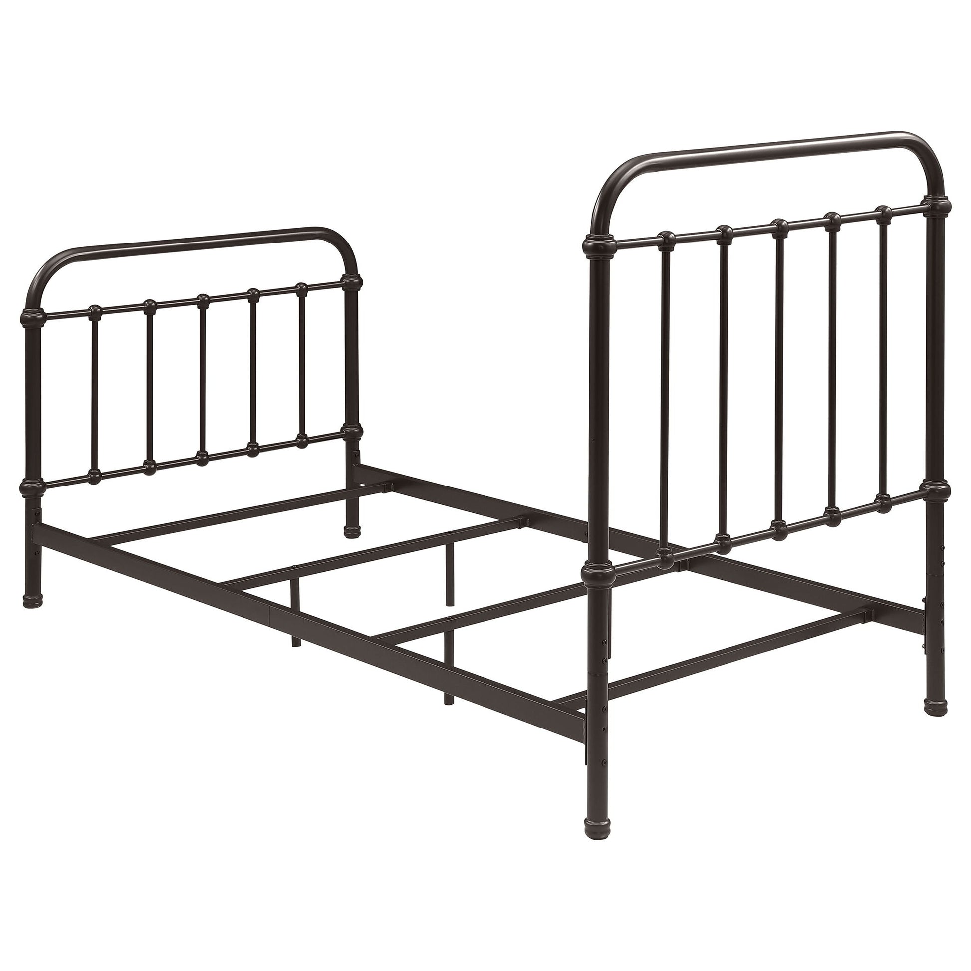 Twin Panel Bed With Ornate Design - Bronze - The Sleep Loft - Online Mattress Showroom NYC
