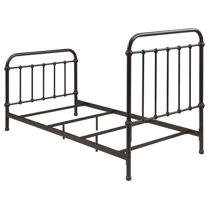 Twin Panel Bed With Ornate Design - Bronze - The Sleep Loft - Online Mattress Showroom NYC