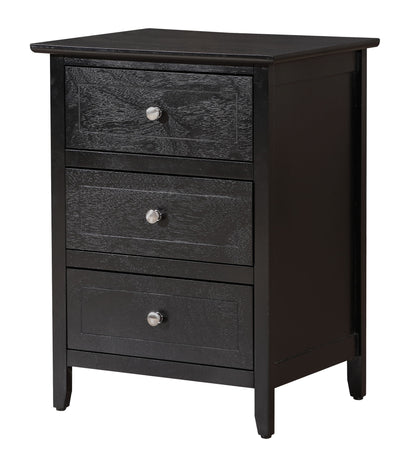 Daniel - 3 Drawer Nightstand - The Sleep Loft - Online Mattress Showroom NYC