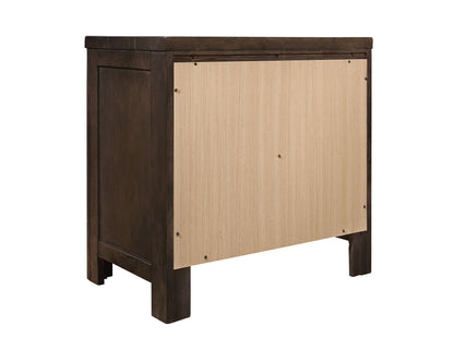 Verna - 2 Drawer Nightstand - Brown - The Sleep Loft - Online Mattress Showroom NYC