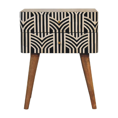 Edessa Bone Inlay Bedside - The Sleep Loft - Online Mattress Showroom NYC