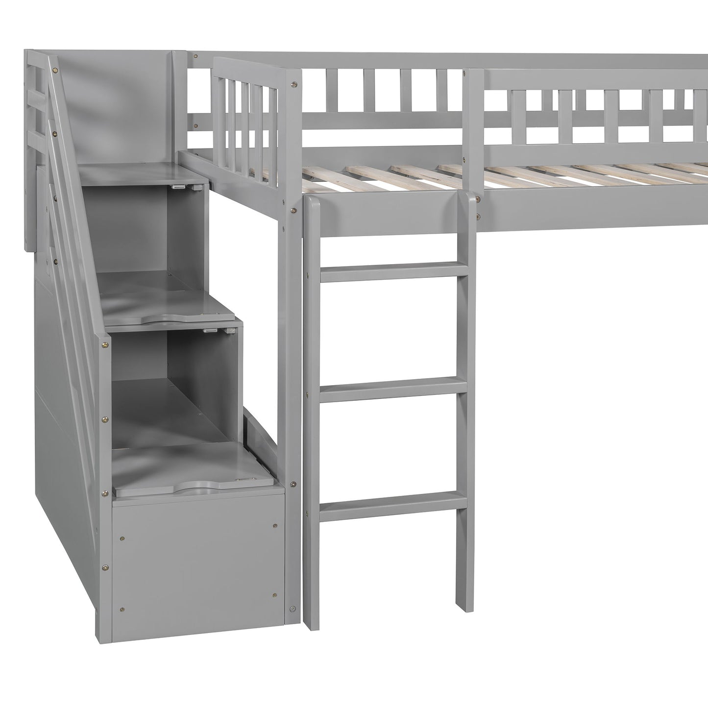 Loft Stairway Bed With 2 Drawers, Convertible Ladder And Slide - The Sleep Loft - Online Mattress Showroom NYC