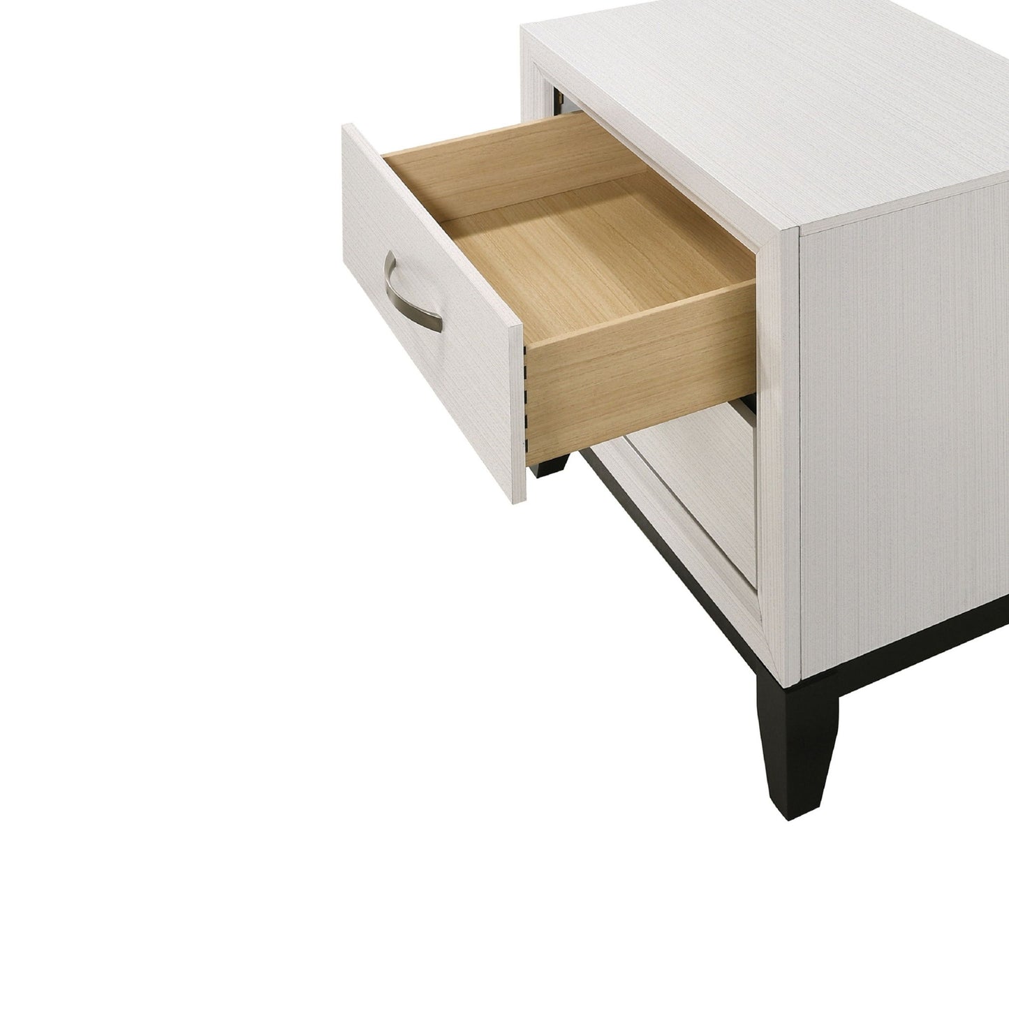 2 Drawer Nightstand With Handles Furniture For Bedroom - White - The Sleep Loft - Online Mattress Showroom NYC