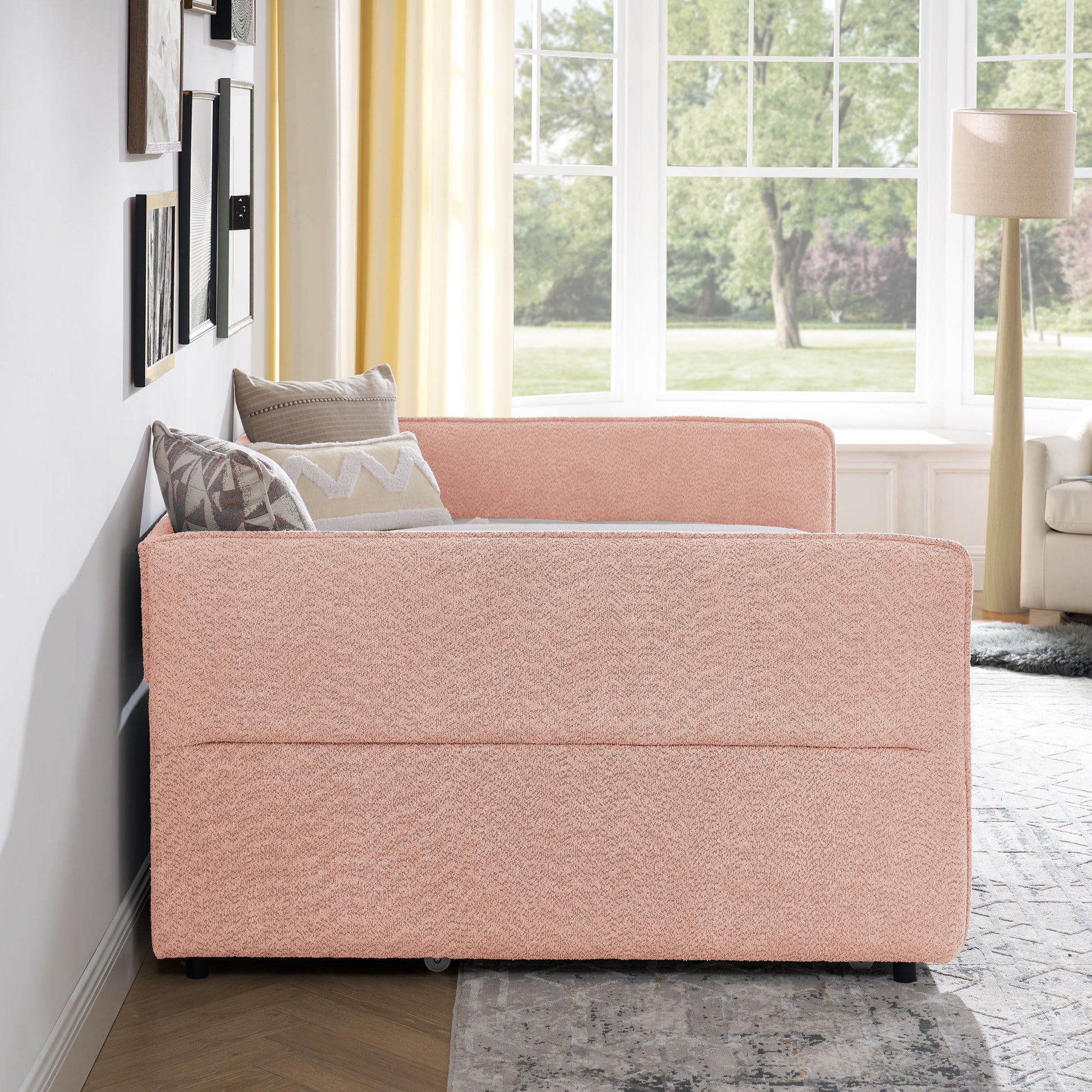 Upholstered Daybed With Pop Up Trundle - The Sleep Loft - Online Mattress Showroom NYC