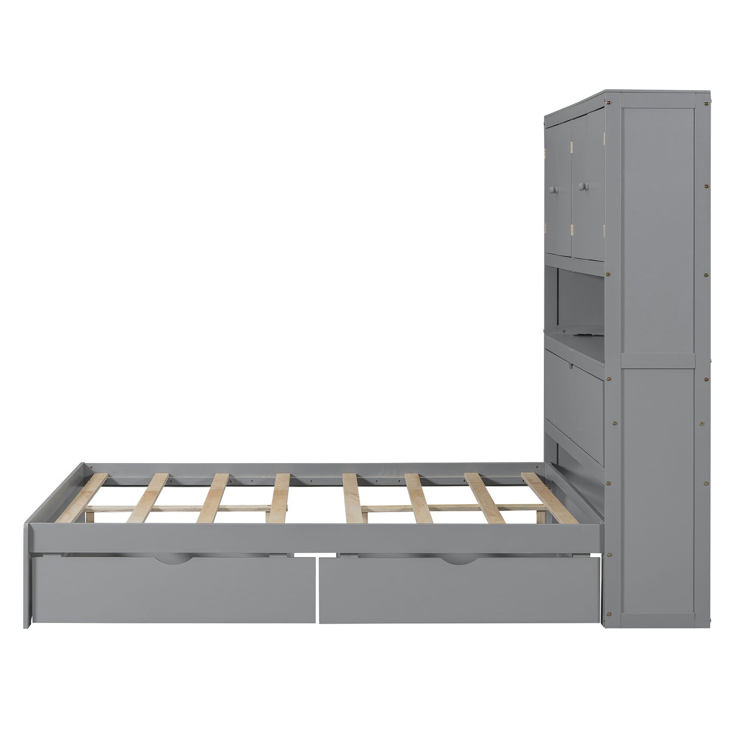 Platform Bed With USB, Storage Headboard & Drawers - The Sleep Loft - Online Mattress Showroom NYC