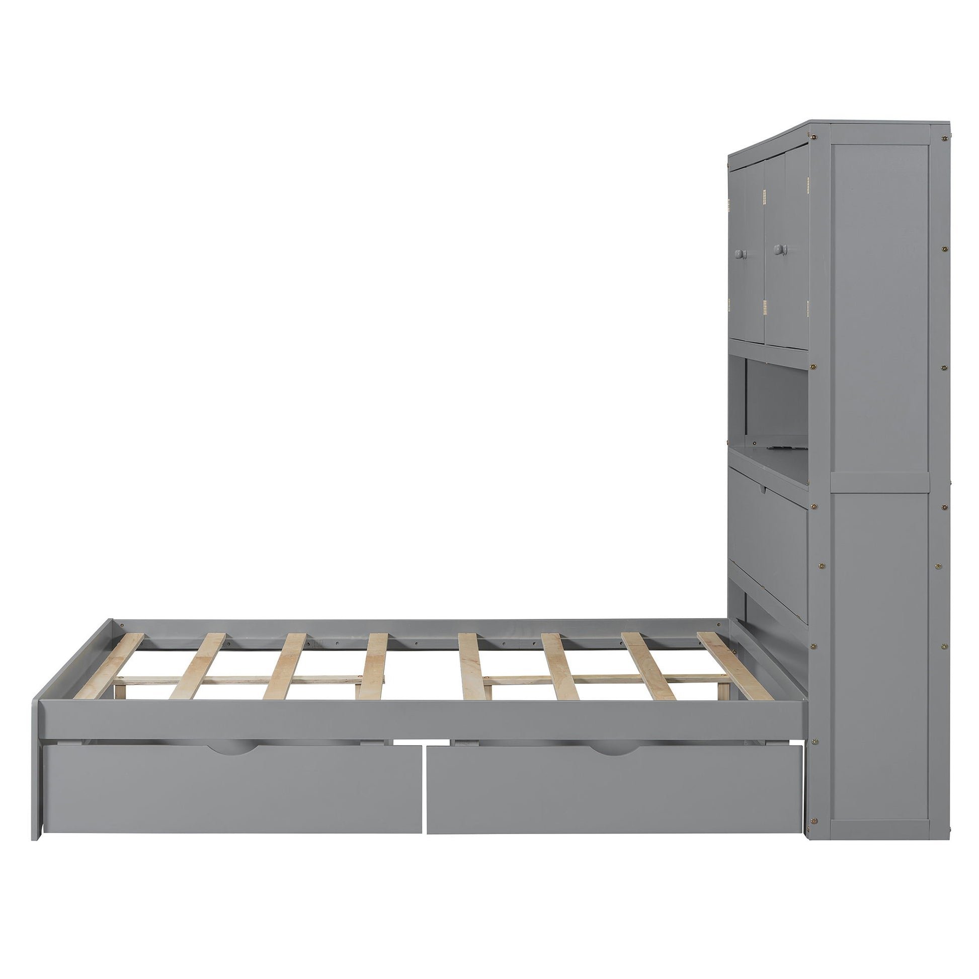 Platform Bed With USB, Storage Headboard & Drawers - The Sleep Loft - Online Mattress Showroom NYC