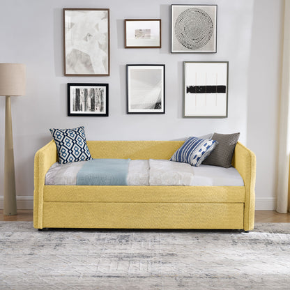 Upholstered Daybed With Pop Up Trundle - The Sleep Loft - Online Mattress Showroom NYC