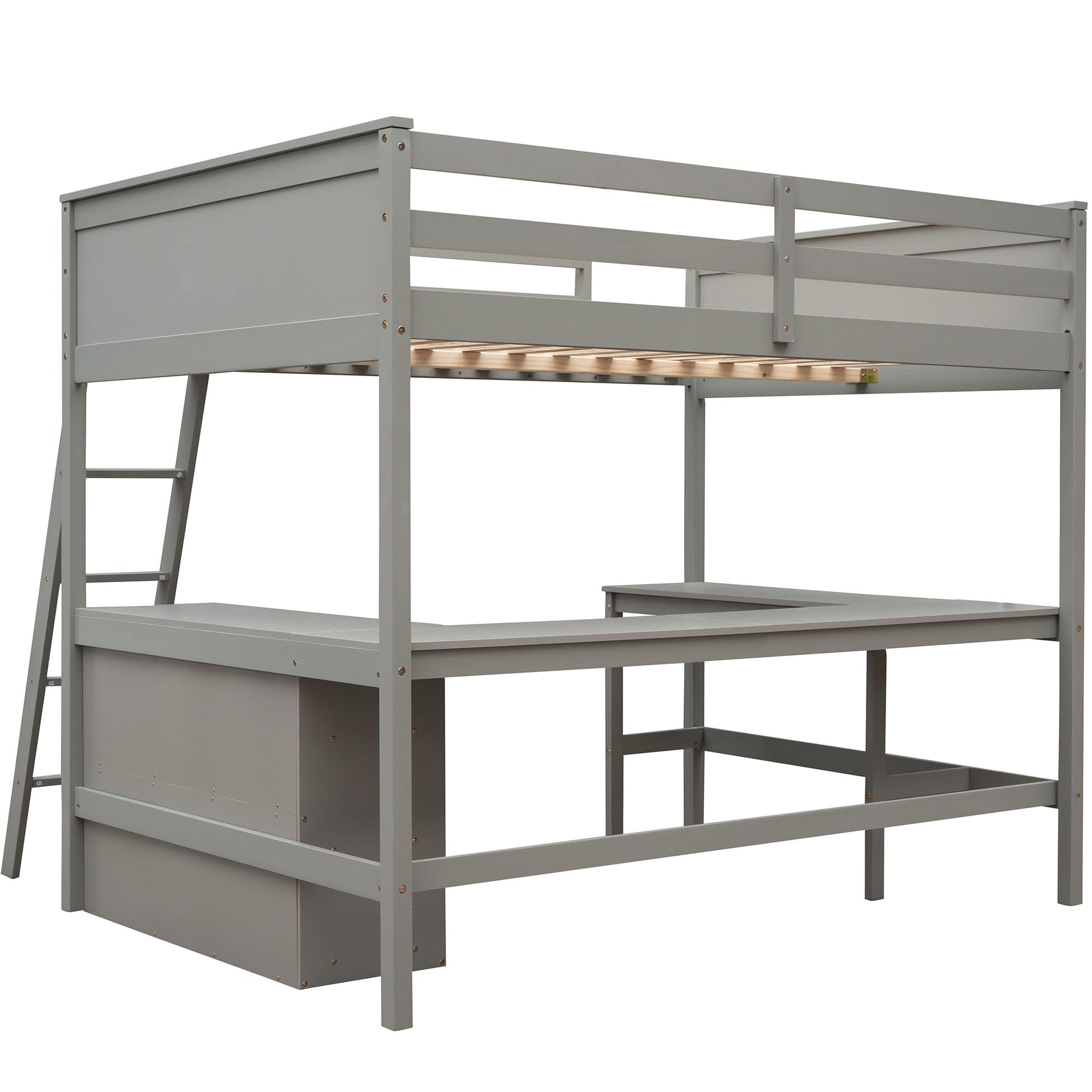 Loft Bed With Shelves With Desk - The Sleep Loft - Online Mattress Showroom NYC